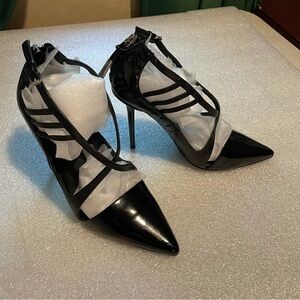 L.A.M.B. Black Strappy Heels